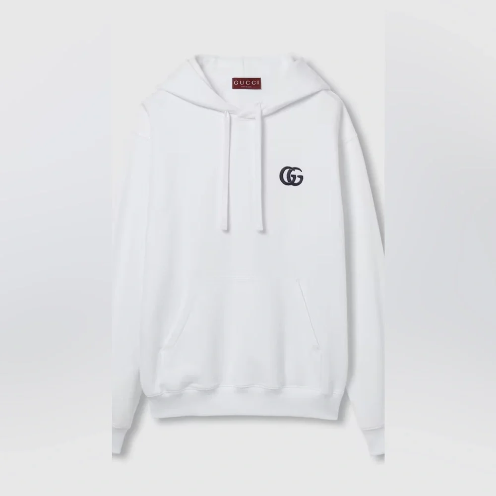 Men's Gucci jersey cotton, interlocking G hoodie size XXXL made in Italy